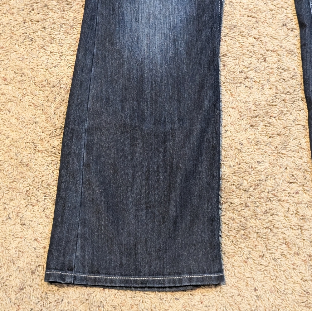 Maurice’s High Rise Dark Medium Wash Jeans SZ 16 Long - Picture 3 of 10